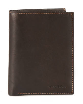 Porte-chéquier 2 Volets En Cuir De Vachette Guyus – Bleu Marine, 2 Emplacements Cartes, Dimensions 19x11,5 Cm